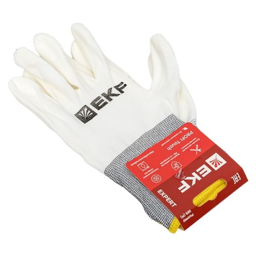 Перчатки рабочие PROFI Touch для чистовых работ (15 класс, 8 размер) EKF Expert | код pe15pm-8-exp | EKF фото 2