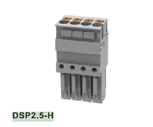 DSP2.5-H-01P-11-00Z(H), Разъем для клеммы, 2.5 мм.кв., серый | код 11040000276 | DEGSON