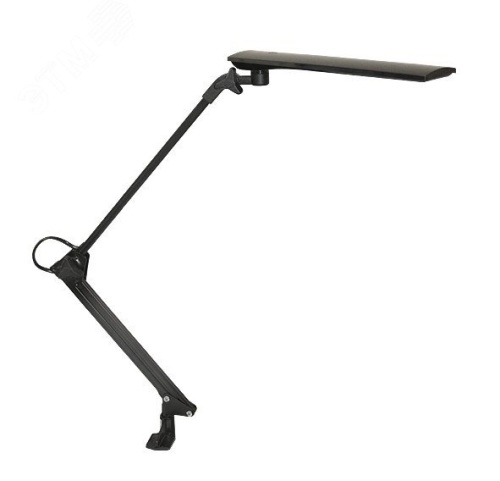 Светильник настольный серебристый LED 6.5w сенсорный выключатель струбцина 2 звена | код Сириус С16С | Трансвит