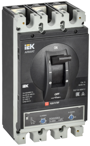 ARMAT Авт. выкл. лит. корпус 3P I 85кА 630А ТМ рег. IEK | код AR-MCCB-3I-085-0630A-ATUC | IEK