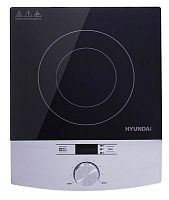 Плита Индукционная Hyundai HYC-0102 серебристый/черный стеклокерамика (настольная) | код 1200725 | HYUNDAI