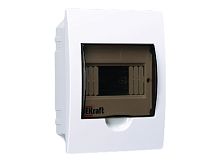 Корпус модульный встраиваемый ЩРВ-П-4 тонированная дверь IP41: 1ряд, 4 модуля, 222 х 136 х 92 (ВхШхГ) | код. 31001DEK | DEKraft