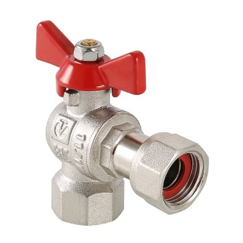 Кран шар. BASE угловой с накидной гайкой 3/4" вн.-вн. | код. VT.266.N.0505 | VALTEC