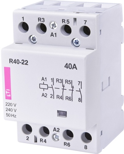 Контактор R 40-22 230V AC 40A (AC1) | код 002463430 | ETI