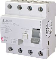 Реле дифференциальное (УЗО) 4р EFI-4 80/0,5 тип A (10kA) | код 002065545 | ETI