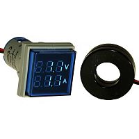 Цифровой LED вольтметр-амперметр переменного тока RUICHI DMS-204 | код 110510 | Ruichi