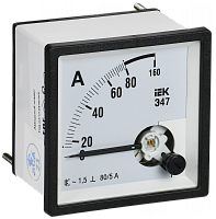 Амперметр Э47 40/5А кл. точн. 1,5 72х72мм IEK | код IPA10-6-0040-E | IEK