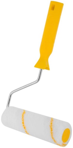 Валик полиакриловый белый с желтой полосой | код 2622 | FIT фото 2