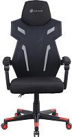 Кресло игровое Оклик 111G черный/красный сиденье черный сетка/ткань с подголов. крестов. пластик черный | код 1873056 | Oklick