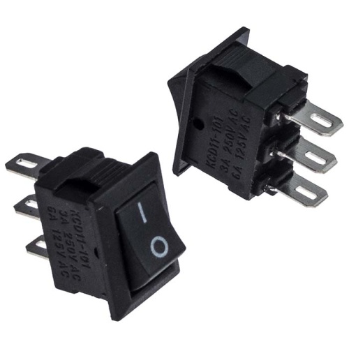 Клавишный переключатель RUICHI KCD5-101-C3-B/3P, ON-OFF | код 107299 | Ruichi