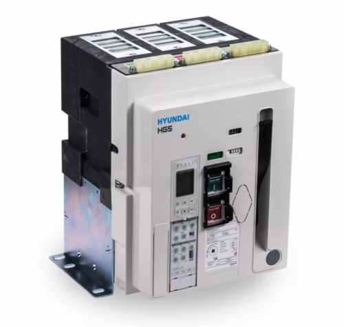 Воздушный автоматический выключатель (RUS) ESQ HGS10A 3H M2C2S2 54J BA ER (3 пол., 1000А, 65kA, AC380/415В, реле GPR-LP (50Гц), мот.привод 220В, с вкл. катушкой и незав. расц. 220В) | код 14.01.01.1.000078 | HYUNDAI