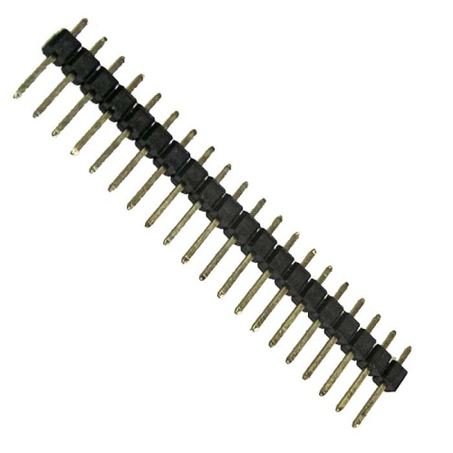 Штырь для плат 2.54 мм RUICHI PLS-20 (шаг 2.54 мм), 20 контактов | код 77475 | Ruichi