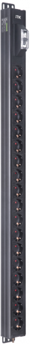 ITK BASE PDU PV0101 23U 1ф 16А 18SCHUKO без каб. | код BS-PV70-18D-11 | ITK by IEK