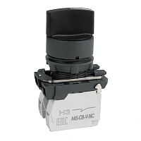 Переключатель OptiSignal D22 C5-S-53 3 поз с возвратом пластик 2НО XB5AD53 | код 332187 | КЭАЗ
