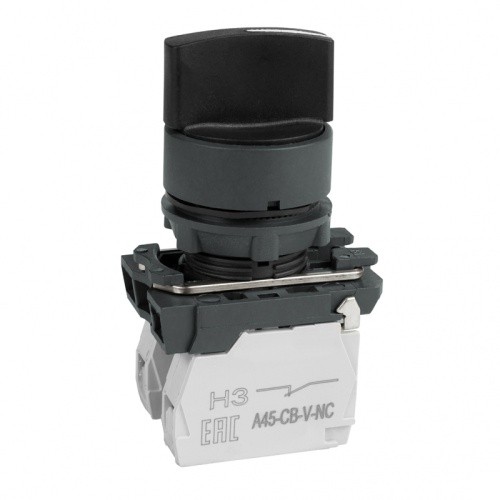 Переключатель OptiSignal D22 C5-S-53 3 поз с возвратом пластик 2НО XB5AD53 | код 332187 | КЭАЗ