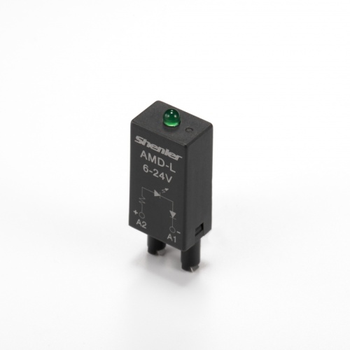Модуль для колодки реле, LED+диод, 110-240VDC, поляризация +А1/-А2, черный, для SRU, SKF14, SKC, SKB, STB, SRC*-E, GZT, GZM, GZS, GZMB, ES32 | код AMD-LDD1 110-240VDC | Shenler