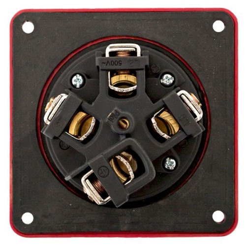 Розетка стационарная внутренняя 3442 3Р+РЕ 125А 380В IP67 PROxima | код ps-3442-125-380 | EKF фото 5