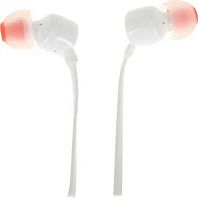 Гарнитура вкладыши JBL Tune 110 1.113м белый проводные в ушной раковине (JBLT110WHT) | код 1862300 | JBL