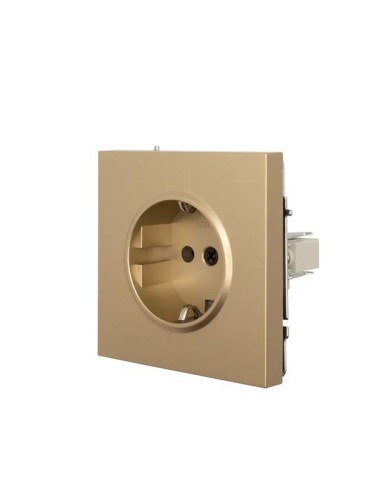 ZIMA Розетка с/з ПБТ золото безвинтовой зажим/клемма LEZARD | код 704-3688-122BQC | LEZARD фото 2 ZIMA Розетка с/з ПБТ золото безвинтовой зажим/клемма LEZARD | код 704-3688-122BQC | LEZARD фото 2