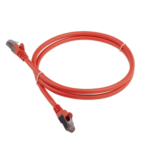 Патч-корд LANMASTER LSZH FTP кат.6, с заливными колпачками, 1.5 м, оранжевый | код LAN6-S45-45-1.5-LSZH | LANMASTER