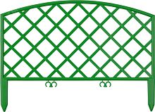 Забор декоративный ''ПЛЕТЕНЬ'', 24x320см, зеленый | код 422207-G | GRINDA