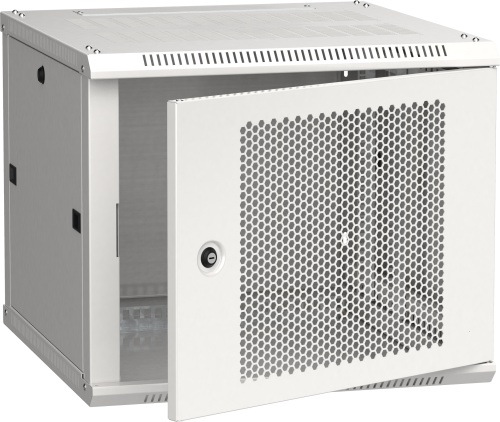 ITK Шкаф настенный LINEA W 6U 600х600мм дверь перфорированная RAL 7035 | код LWR3-06U66-PF | IEK