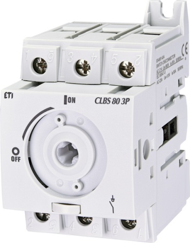 Выключатель нагрузки CLBS 80 3P (без рукоятки, 80A, 1-0) | код 004661404 | ETI