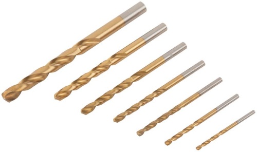 Набор сверл HSS пометаллу титановое покрытие (уп.7шт) (2-3-3.5-4-5-6-8мм) FIT 34215 фото 7