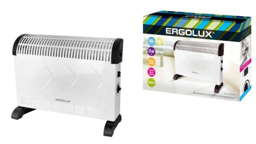 Тепловентилятор ELX-СH01-C01 220-240В 750/1250/2000Вт бел. | код 14544 | Ergolux