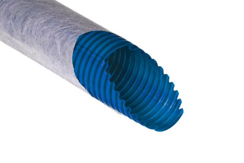 Труба гофрированная одностенная ПНД дренажная d90/77мм с фильтром зел. (уп.50м) Ruvinil Т1-ДР0-090Ф(50)