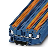 Проходные клеммы QTC 1,5-TWIN BU | код 3205051 | PHOENIX CONTACT
