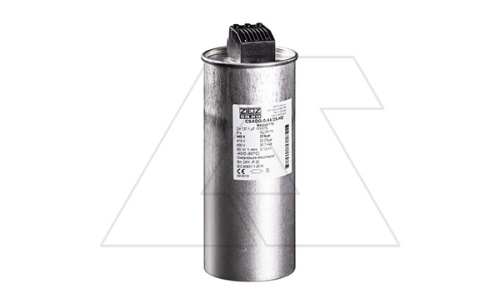 Конденсатор CSADG-0,44/25-HD, трехфазный, 25kVAr(440VAC), 20.7kVAr(400VAC), MKP заполненный газом, клеммник S=16mm?, тяжелый режим, IP20 | код 055193 | ZEZ Silko