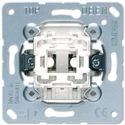 Выключатель 1-клавишный. Механизм. (однополюсный) 10A 250V | код 501U | JUNG