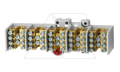 Блок клемм разветвительных Morek MAF25 5P вх. 1x10_25mm?, вых. 4x6_16mm?, 80A, 400V | код MAF5254A32 | MOREK