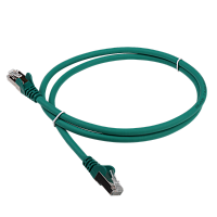 Патч-корд LANMASTER LSZH SFTP кат.6A, 1.5 м, зеленый | код LAN-PC45/S6A-1.5-GN | LANMASTER