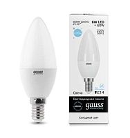 Лампа светодиодная Elementary Candle 6Вт E14 6500К | Код. 33136 | Gauss