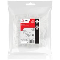 Дюбель для бандажа кабельного 10-36 мм белый (50 штук) NO-225-219 | код Б0066367 | ЭРА