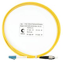Cabeus FOP(s)-9-LC-FC-20m Шнур оптический simplex LC-FC 9/125 sm 20м LSZH | код 8326c | Cabeus