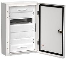 Корпус металлический ЩРн-24 (1х24) 460х310х140 IP54 бел. (одна дверь) TITAN 5 | код. TI5-50-N-024-54 | IEK