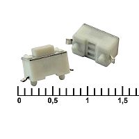 Тактовая кнопка RUICHI IT-1101NE-E, 6x3x4.3 мм, OFF-(ON), 50 мА, 12 В, 100 мОм | код 83344 | Ruichi