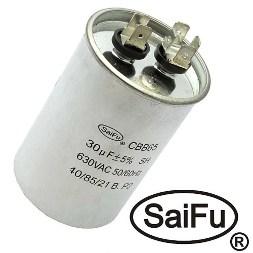 Пусковой конденсатор SAIFU CBB65, 30 мкФ, 630 В | код 104254 | Saifu