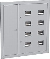 Корпус металлический ЩЭ-8-Э 36 IP31 (слаботочный отсек слева) LIGHT | код IND-MKM43-08-31-E-L | IEK
