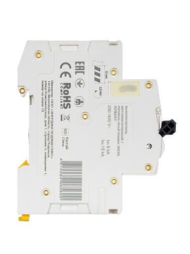 ARMAT Автоматический выключатель M06N 1P B 6А | код AR-M06N-1-B006 | IEK  фото 10