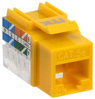 ITK Модуль Keystone Jack кат.5E UTP 110 IDC 90град жёлтый | код CS1-1C5EU-11-05 | IEK