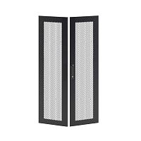 Дверь перфорированная двухстворчатая для IT-CQE 2000 x 800 RAL9005 | код RBITCPMD2080 | DKC