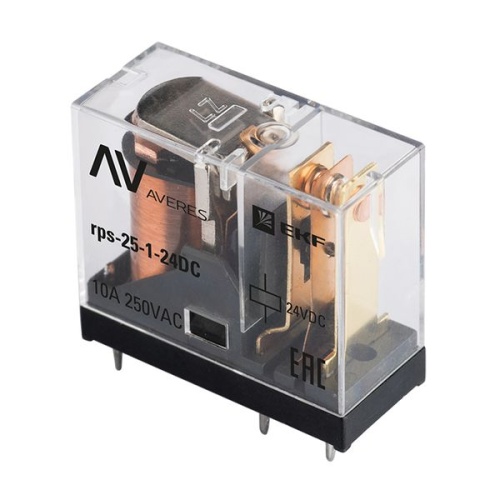 РП slim 25/1 10A 24В DC AVERES | код rps-25-1-24DC | EKF фото 2