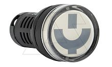 Указатель положения выключателя AD116-22W, улыбка красный/зеленый, LED 220VAC/DC, IP50, 22mm | код AD116-22W/D/RG28 | GQELE