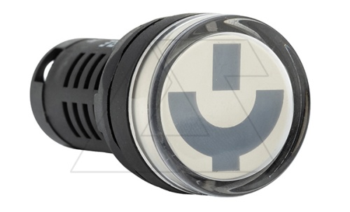 Указатель положения выключателя AD116-22W, улыбка красный/зеленый, LED 220VAC/DC, IP50, 22mm | код AD116-22W/D/RG28 | GQELE