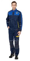 Костюм Старт брючный, цвет синий с васильковой отделкой, р. 112-116/170-176 | код 171825 | Авангард