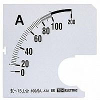Шкала Ш72 100/5А-1,5 (для А72 Х/5А) | код. SQ1102-0193 | TDM